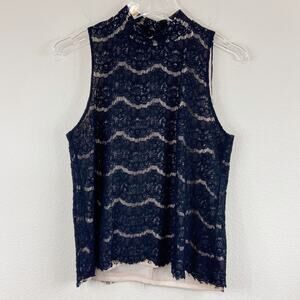 Lashes | Lace Overlay Top Sz L